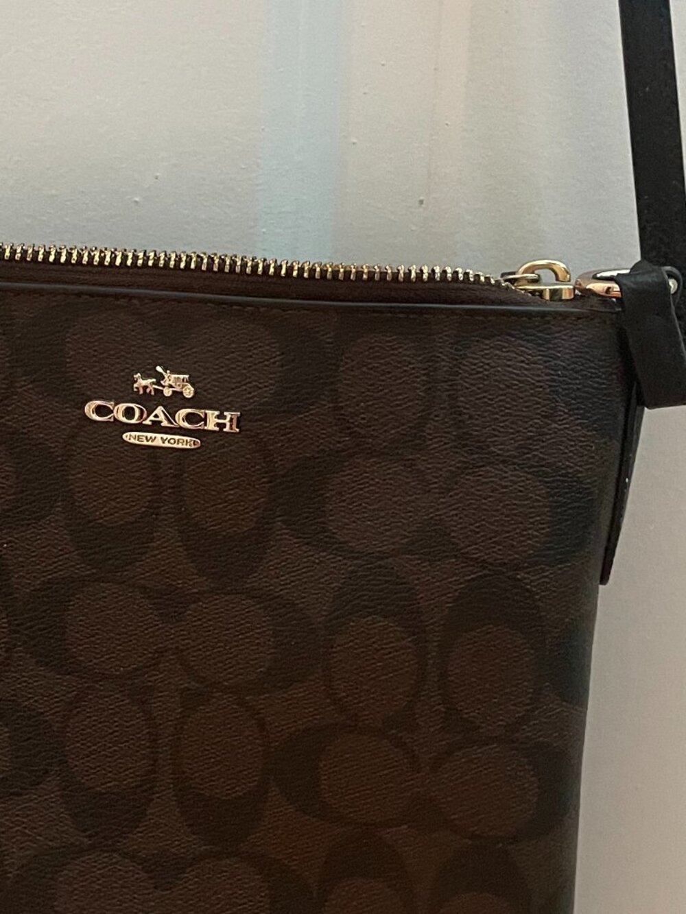 Coach Signature North/South Crossbody Bag NWT